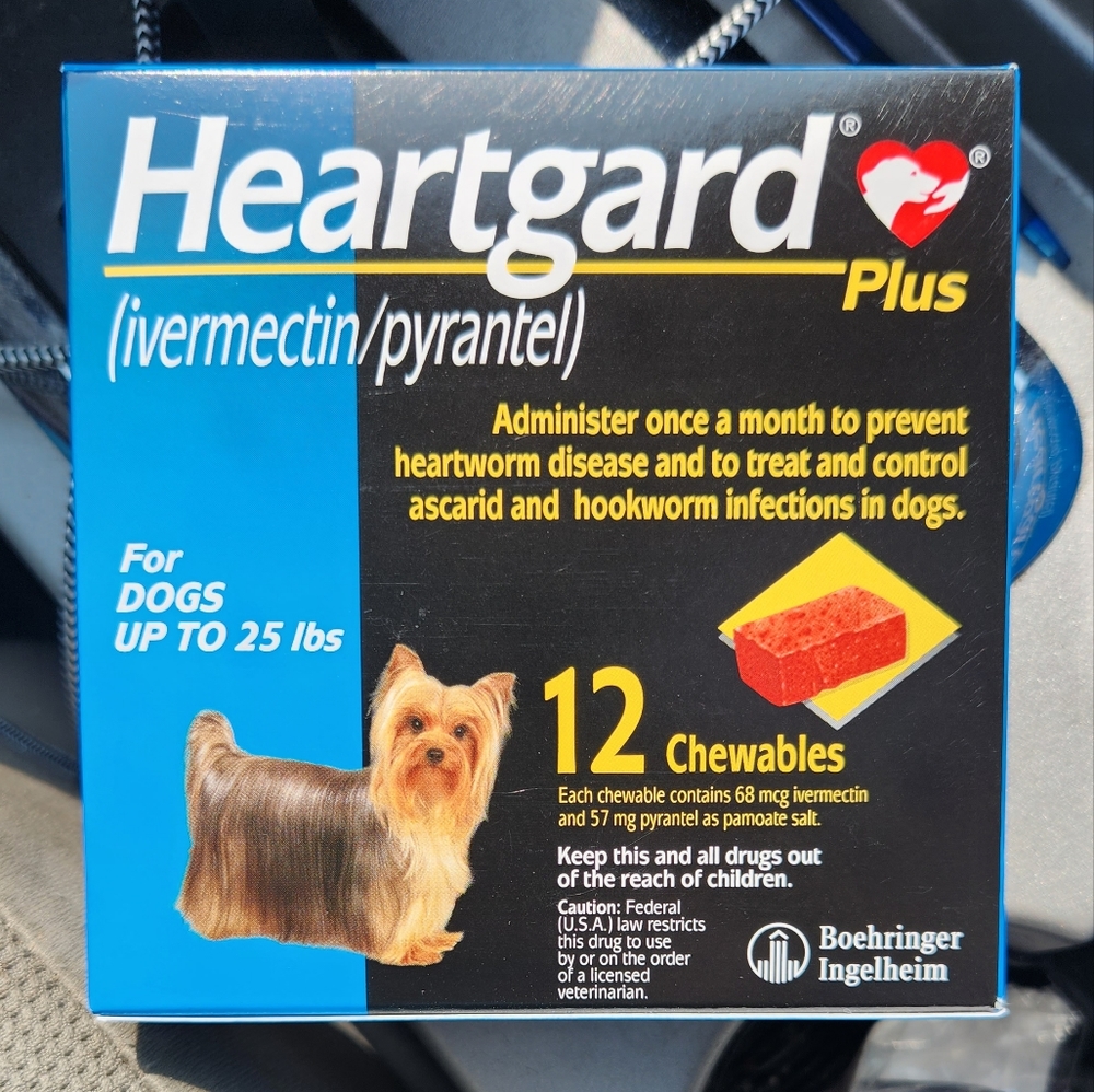 Heartgard Chew Heartworm Prevention Dogs Under 25 lbs